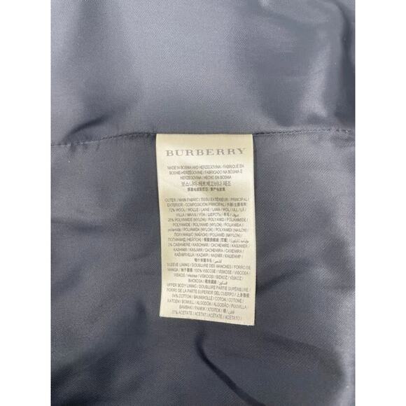 Burberry Trench Coat Long Tan Brown Cashmere Wool Nova Check Womens Jacket US 10 - Picture 15 of 16